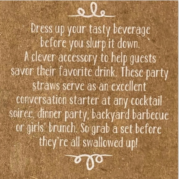 NIP Set of 20 Paper Party Straws In 4 Fun Designs - Picture 2 of 9